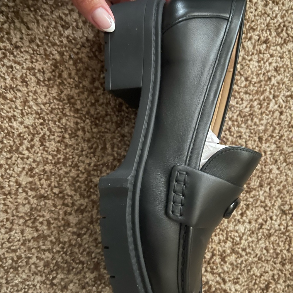 Black Coach Leather Loafers - Picture 7 of 9